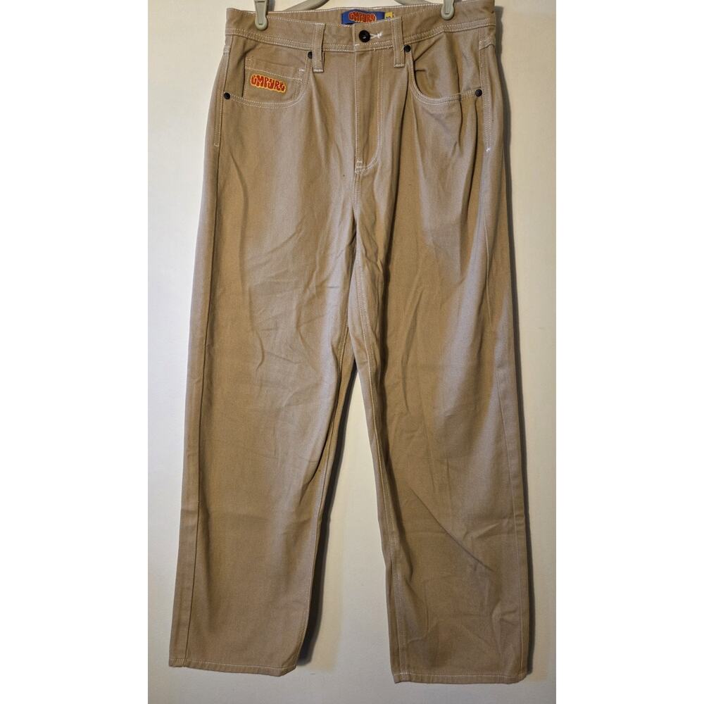 Empyre Pants Mens 30 Tan Khaki Corduroy Relaxed Fit Skateboard Baggy Casual